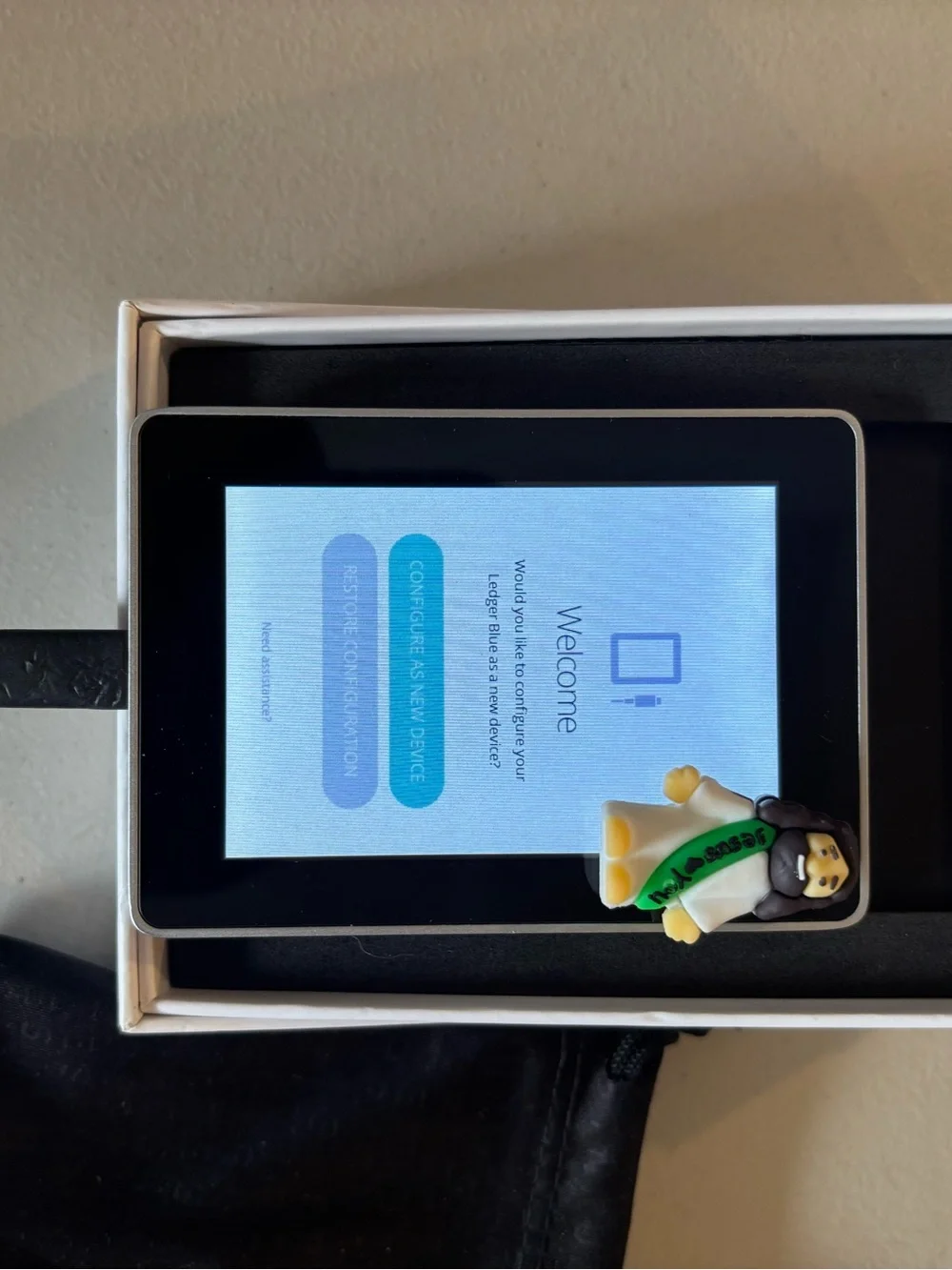 Ledger Blue Hardware Wallet in White and Black